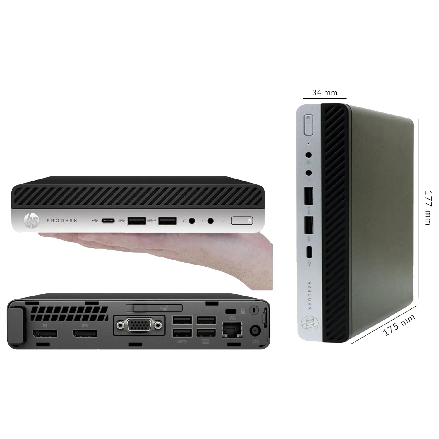 Hp 600/800G3 Tiny - i7 7th Gen/8GB/256GB
